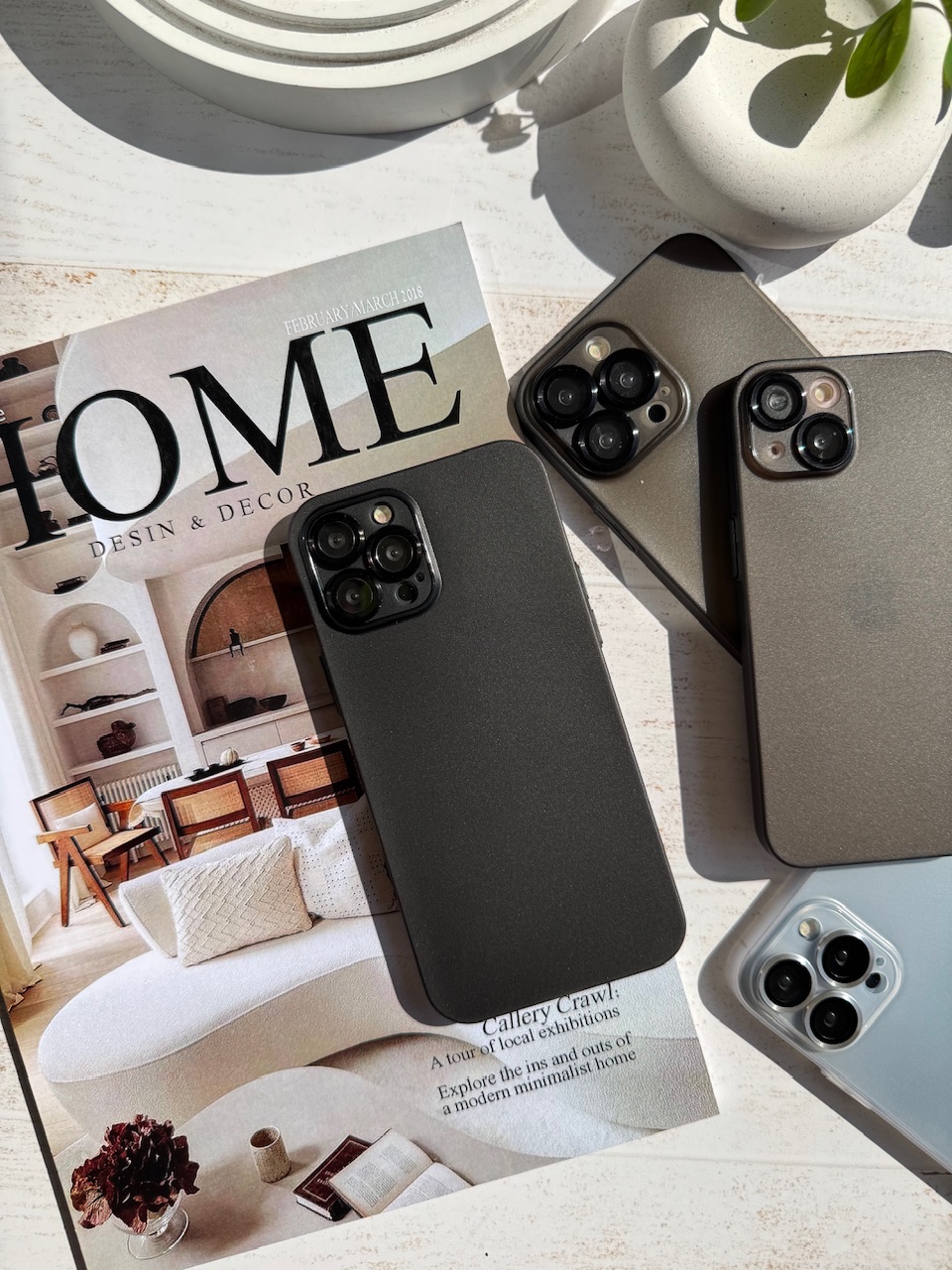 قاب Ultra-Thin Matte Case با محافظ لنز